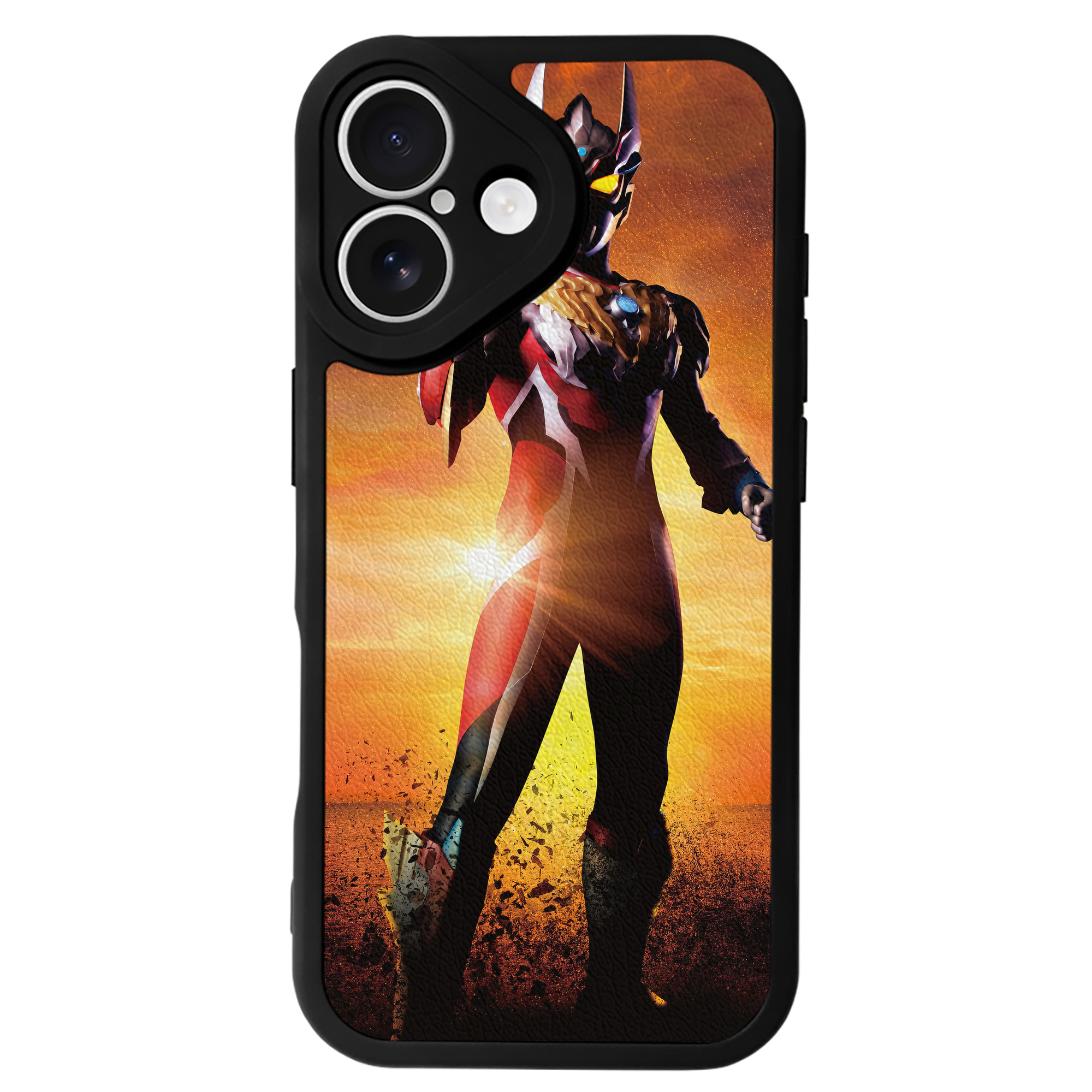 （画像用） ウルトラマン Ultraman 【iPhone 16シリーズ対応】シリコンスマホケース（レザー調） 材質：シリコン